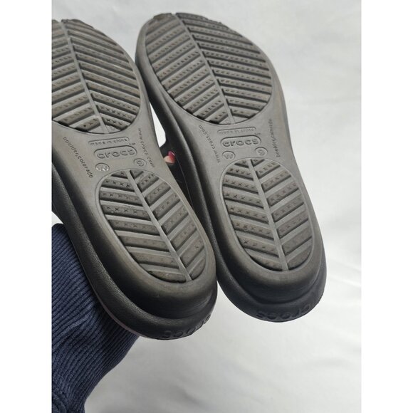 Crocs Sanrah Matte Circle Slide Sandal Women's Size 9 Espresso/Petal Pink - Picture 5 of 13